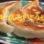 餃子の写真。ラー油をつけて食べるイメージ。